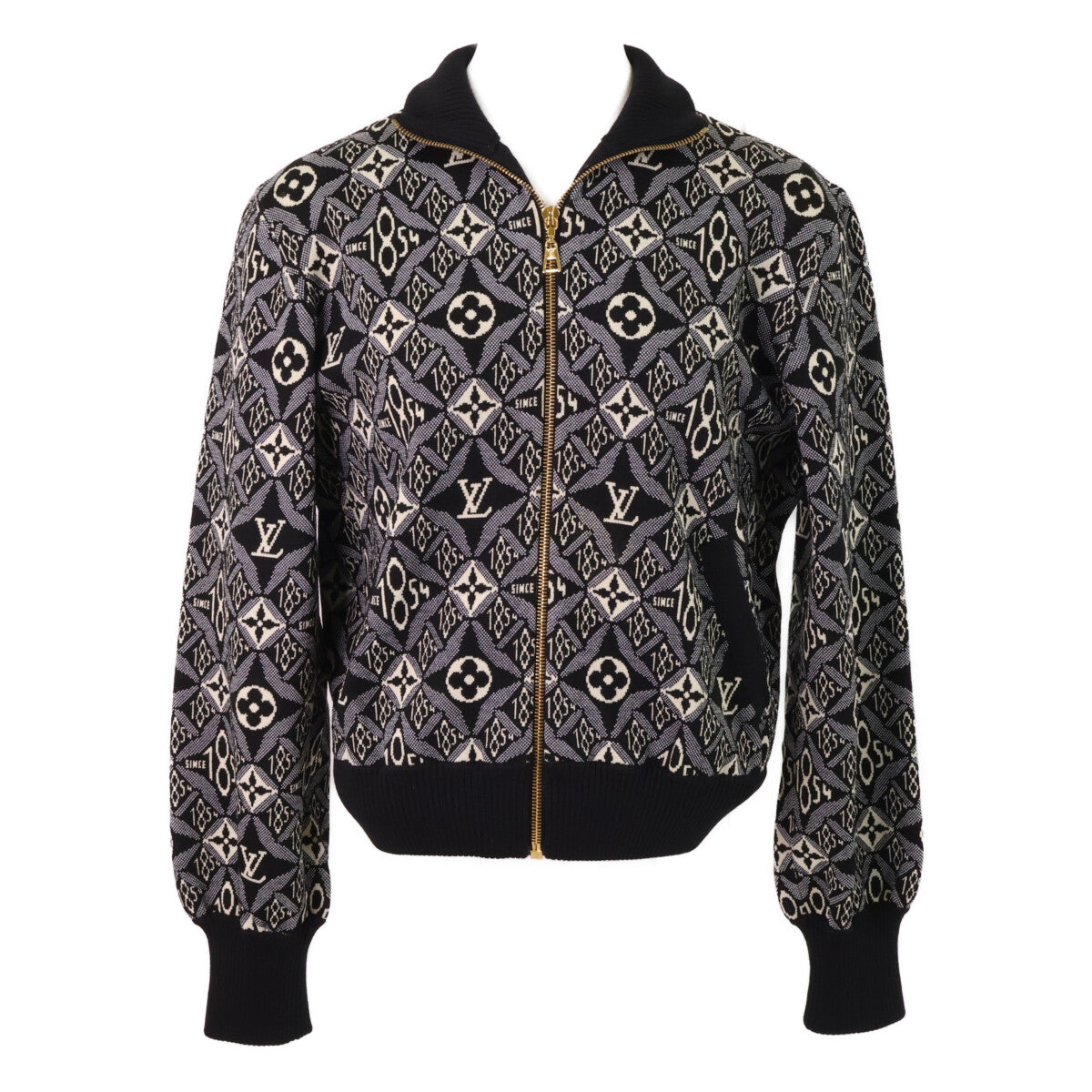 LOUIS VUITTON ルイヴィトン 【国内正規】RW211A ZIF FKKC99 Since1854 モノグラム ジップアップ ニット ジャケット