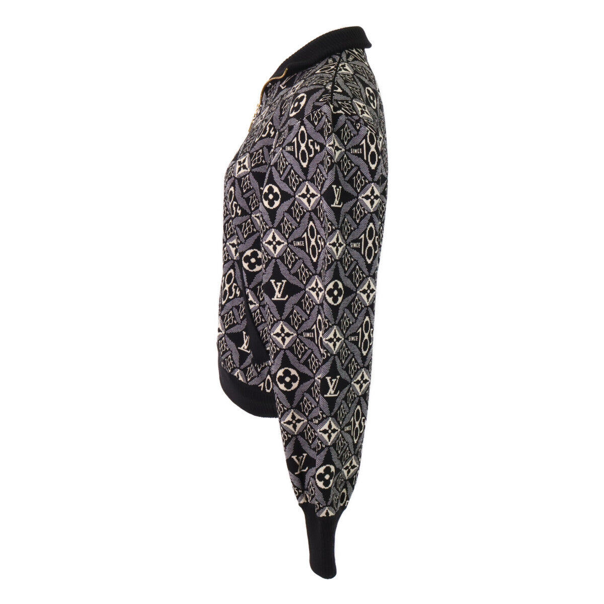 LOUIS VUITTON ルイヴィトン 【国内正規】RW211A ZIF FKKC99 Since1854 モノグラム ジップアップ ニット ジャケット