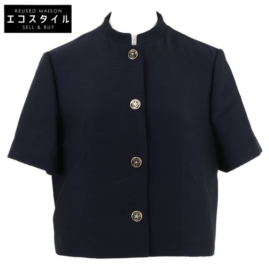 Christian Dior クリスチャンディオール 【美品/国内正規】321V31A1304 裏地オブリーク ロゴスターボタン 半袖ジャケット ジャケット