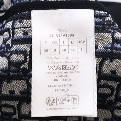 Christian Dior クリスチャンディオール 【美品/国内正規】321V31A1304 裏地オブリーク ロゴスターボタン 半袖ジャケット ジャケット