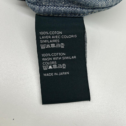 CELINE セリーヌ 2T187459N ブルー コットン100 ユニオンオーシャンウォッシュ デニムクロップドシャツ トップス