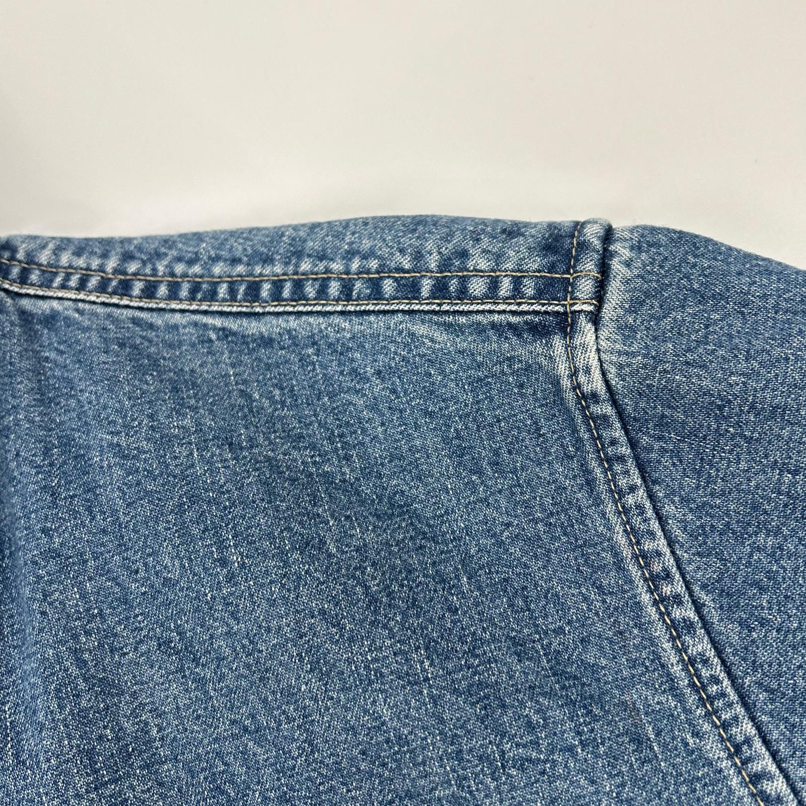 CELINE セリーヌ 2T187459N ブルー コットン100 ユニオンオーシャンウォッシュ デニムクロップドシャツ トップス