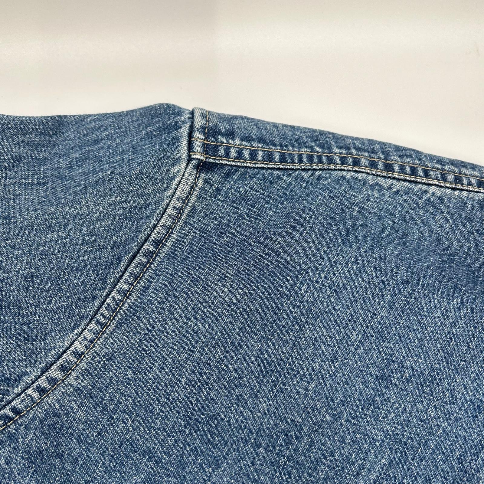 CELINE セリーヌ 2T187459N ブルー コットン100 ユニオンオーシャンウォッシュ デニムクロップドシャツ トップス