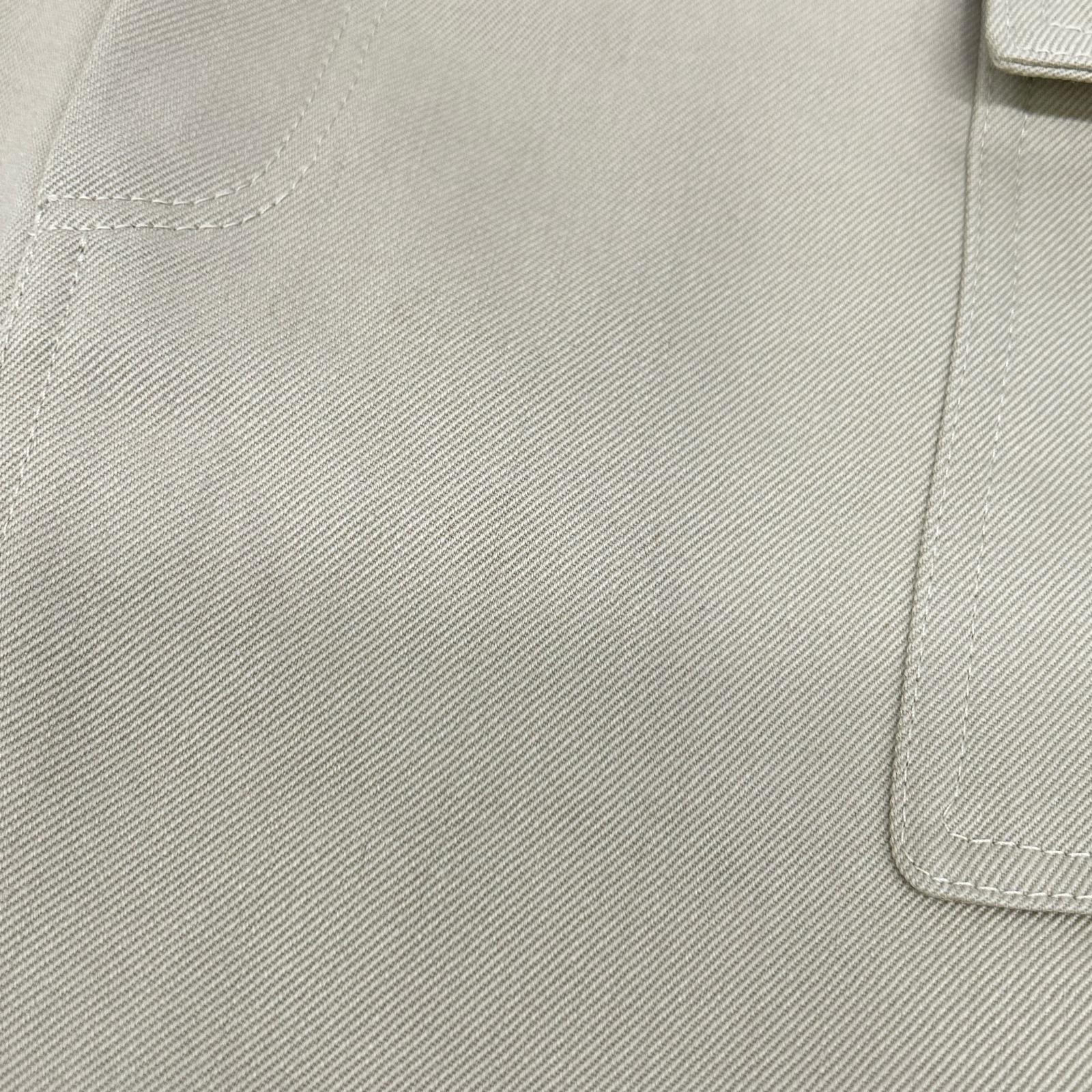 CELINE セリーヌ 2J608092D ベージュ ミリタリー トラペーズミニスカート スカート