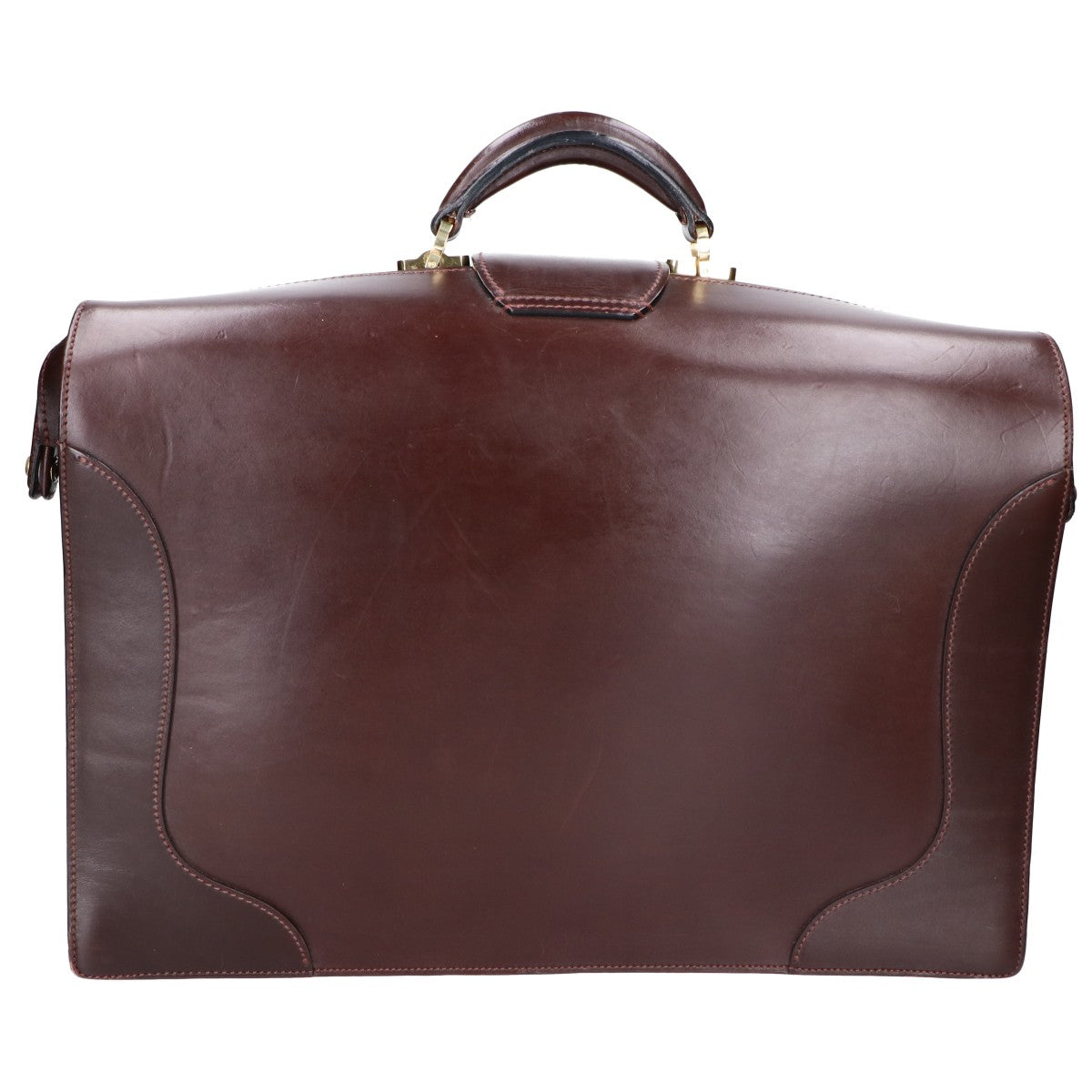 MANSOU Bridle leather three-gusset Dalles business bag/briefcase