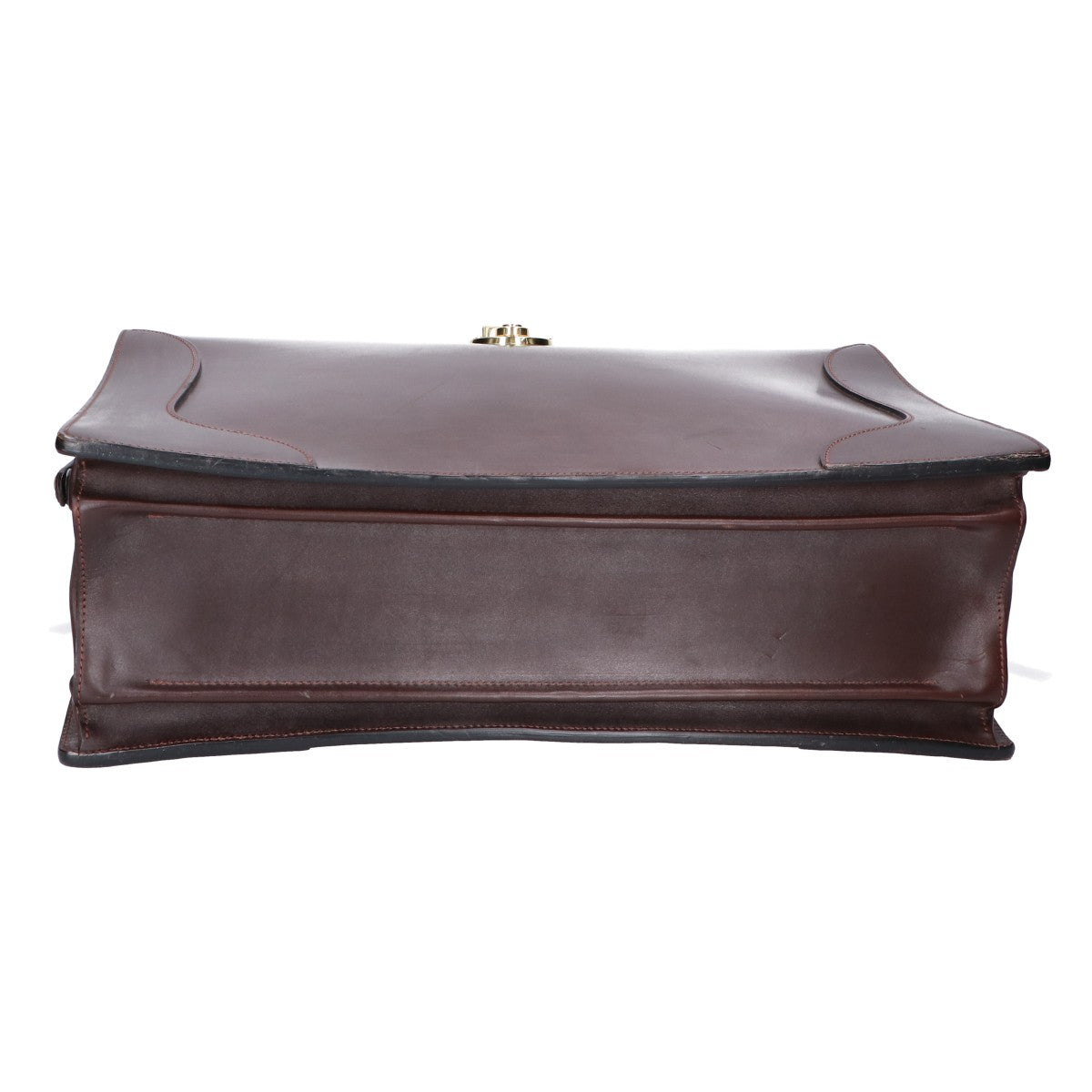 MANSOU Bridle leather three-gusset Dalles business bag/briefcase