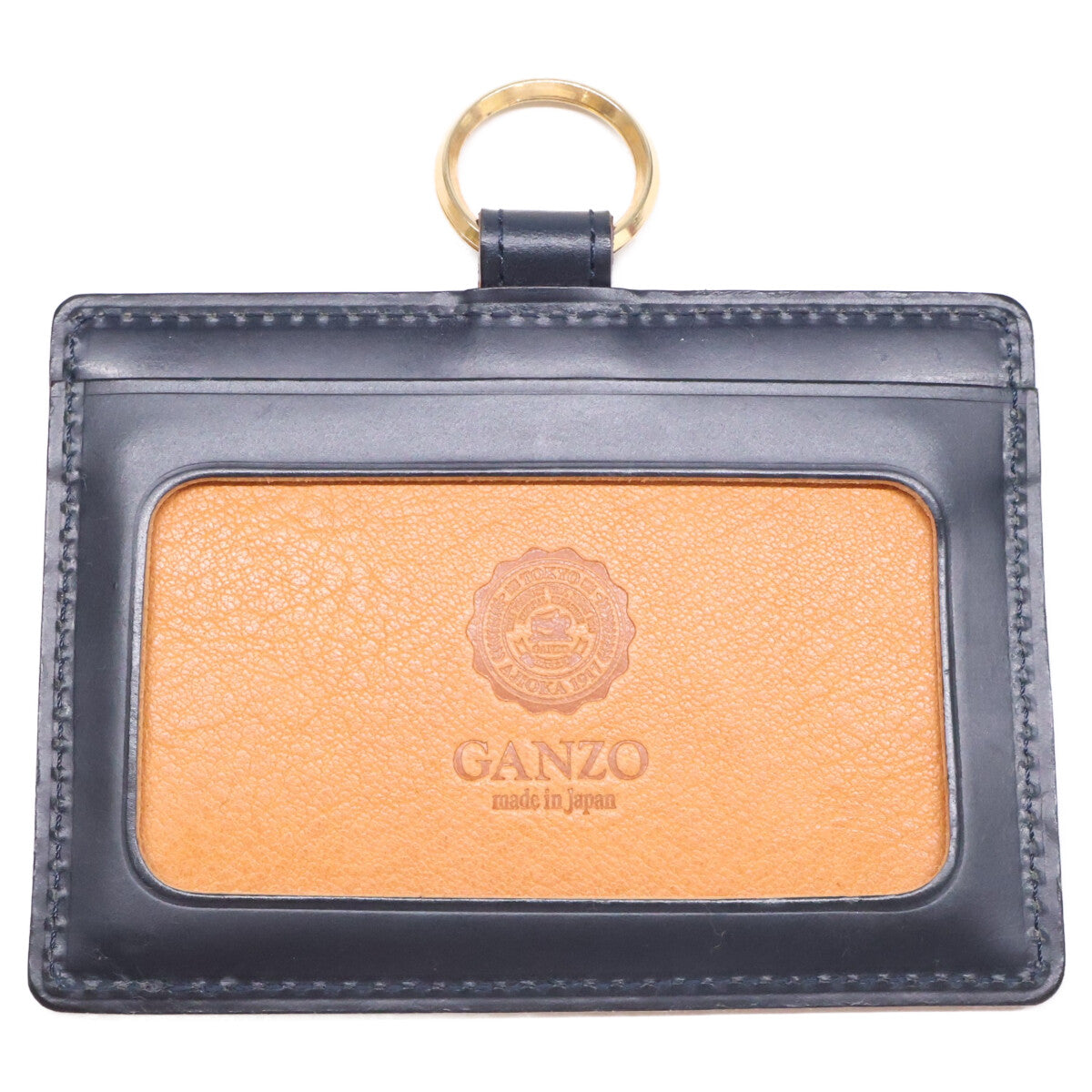 GANZO ガンゾ 【美品】57655 THIN BRIDLE シンブライドル IDケース カードケース