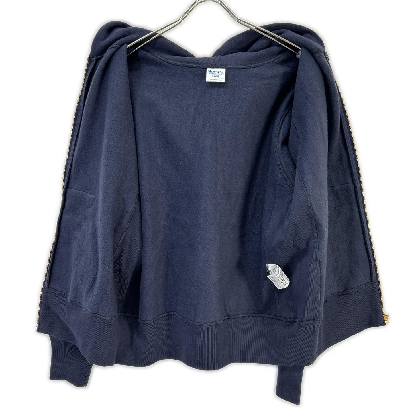 Champion チャンピオン C3-Y134 ネイビー Reverse Weave Zip Hooded Sweat ジップフーディ トップス