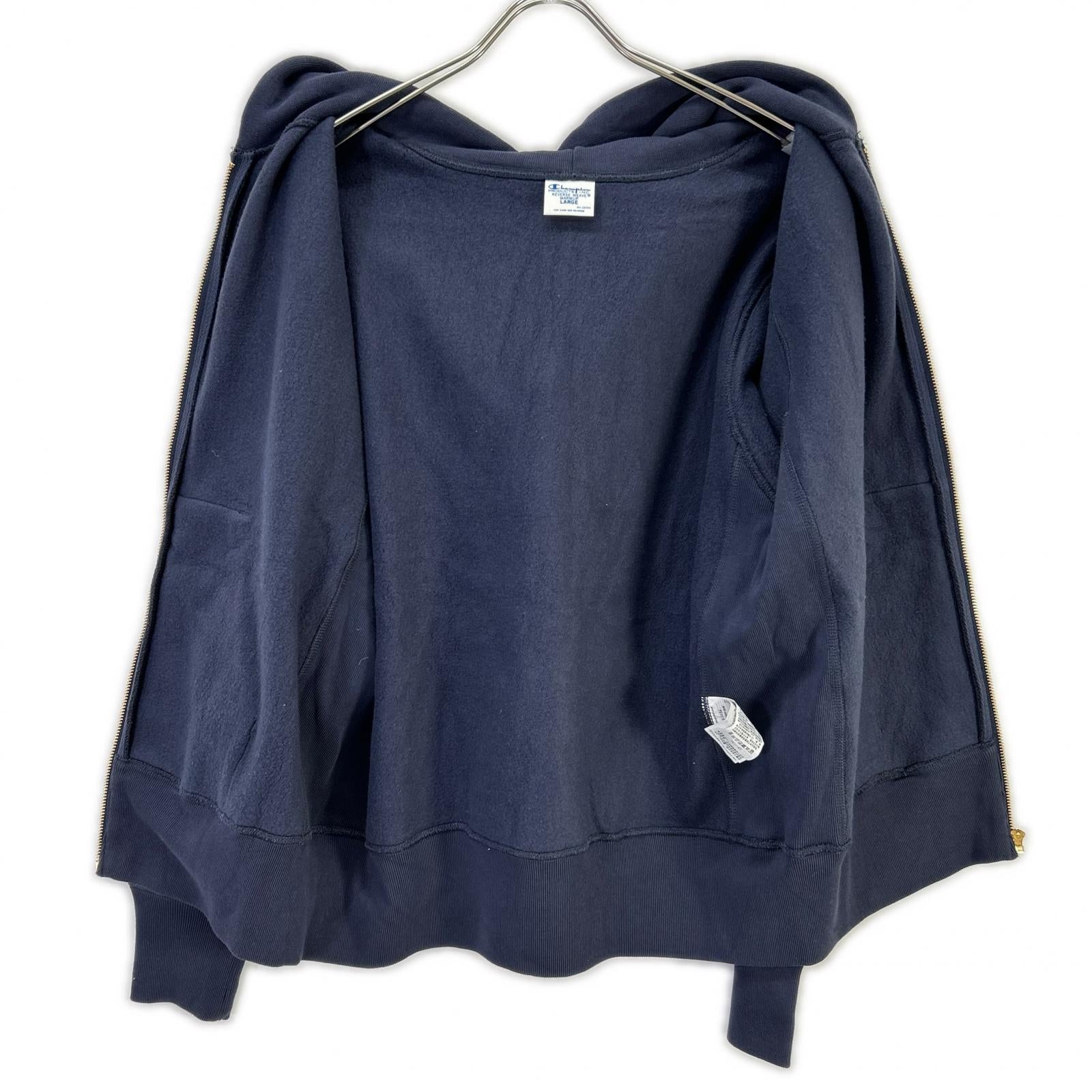 Champion チャンピオン C3-Y134 ネイビー Reverse Weave Zip Hooded Sweat ジップフーディ トップス