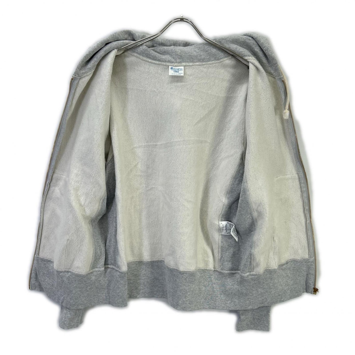 Champion チャンピオン C3-Y134 グレー Reverse Weave Zip Hooded Sweat ジップフーディ トップス