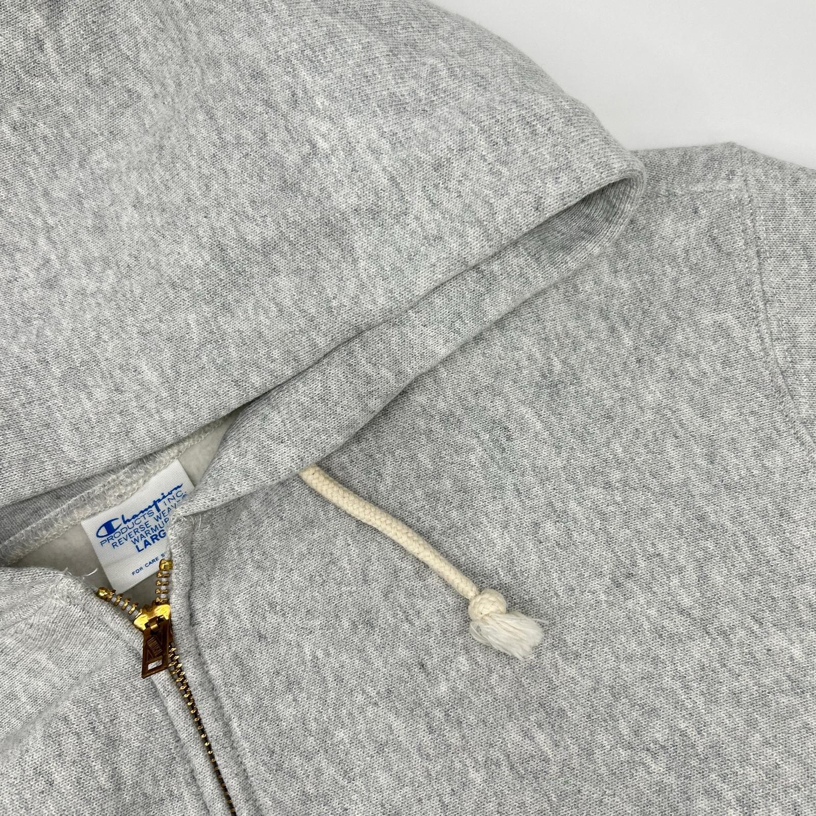Champion チャンピオン C3-Y134 グレー Reverse Weave Zip Hooded Sweat ジップフーディ トップス