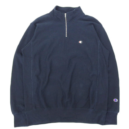 Champion チャンピオン REVERSE WEAVE HALF ZIP SWEATSHIRT プルオーバースウェット トップス メンズ ネイビー L C3-Z005 トップス