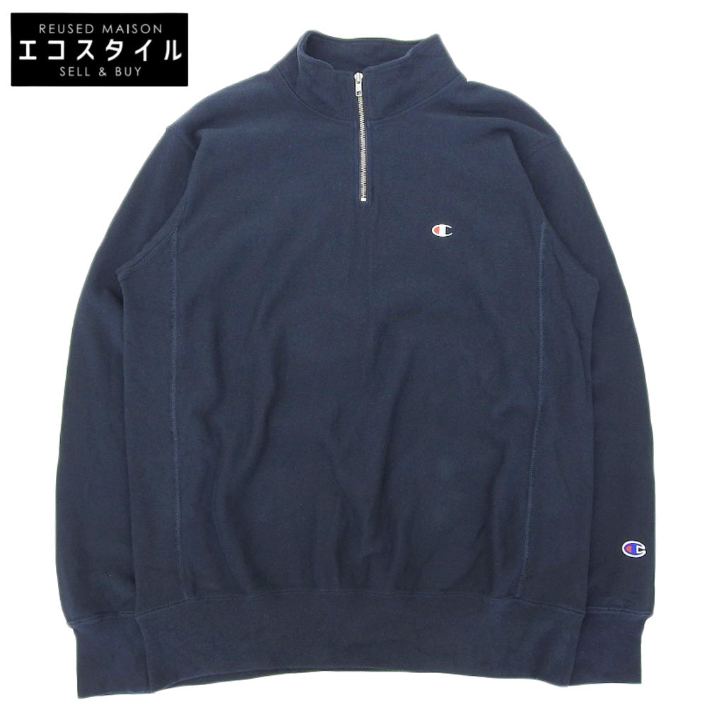 Champion チャンピオン REVERSE WEAVE HALF ZIP SWEATSHIRT プルオーバースウェット トップス メンズ ネイビー L C3-Z005 トップス