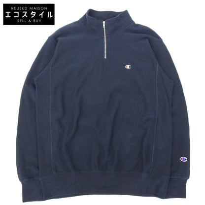 Champion チャンピオン REVERSE WEAVE HALF ZIP SWEATSHIRT プルオーバースウェット トップス メンズ ネイビー L C3-Z005 トップス