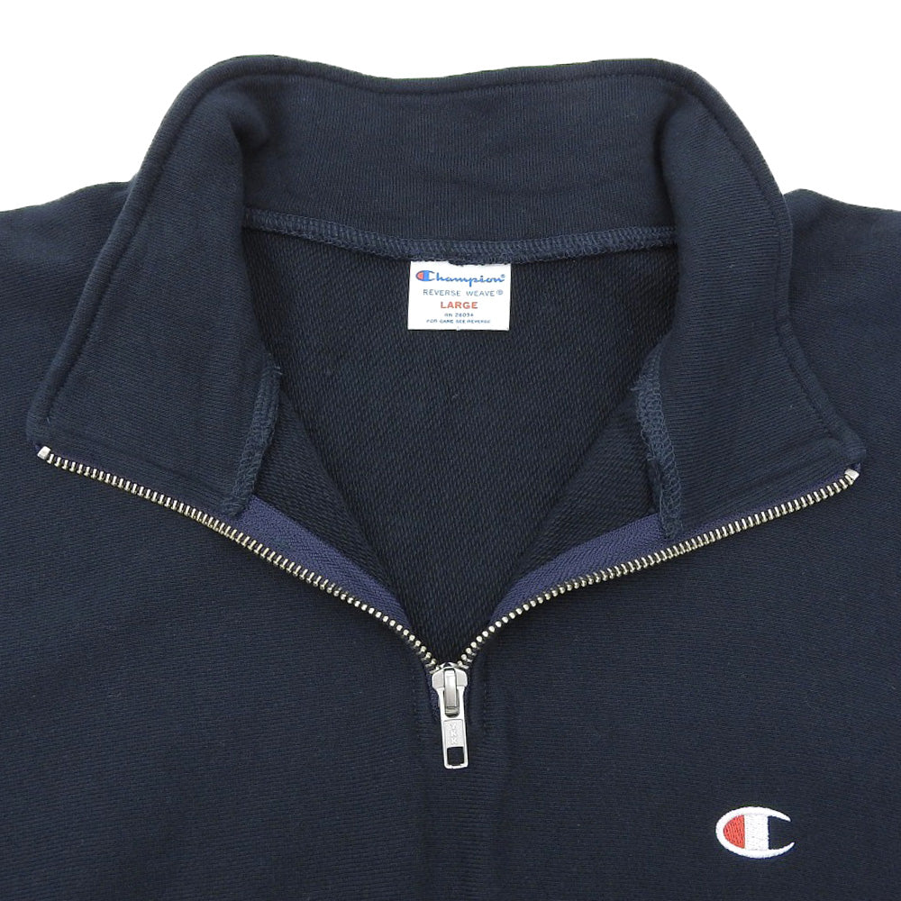 Champion チャンピオン REVERSE WEAVE HALF ZIP SWEATSHIRT プルオーバースウェット トップス メンズ ネイビー L C3-Z005 トップス