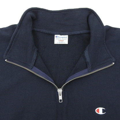 Champion チャンピオン REVERSE WEAVE HALF ZIP SWEATSHIRT プルオーバースウェット トップス メンズ ネイビー L C3-Z005 トップス