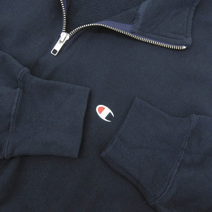Champion チャンピオン REVERSE WEAVE HALF ZIP SWEATSHIRT プルオーバースウェット トップス メンズ ネイビー L C3-Z005 トップス