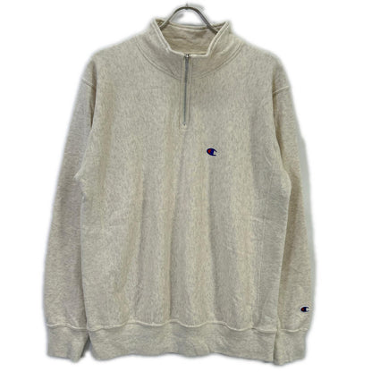 Champion チャンピオン C3-Z005 ホワイト REVERSE WEAVE HALF ZIP SWEATSHIRT プルオーバースウェット トップス
