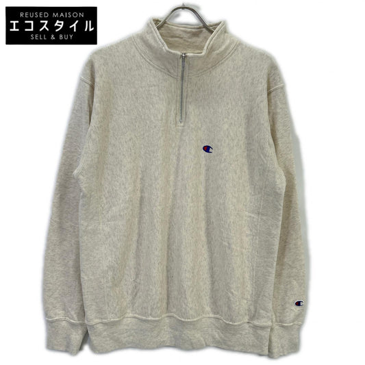 Champion チャンピオン C3-Z005 ホワイト REVERSE WEAVE HALF ZIP SWEATSHIRT プルオーバースウェット トップス