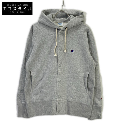 Champion チャンピオン C3-A120 グレー REVERSE WEAVE SNAP HOODED SWEATSHIRT スナップフーディ トップス