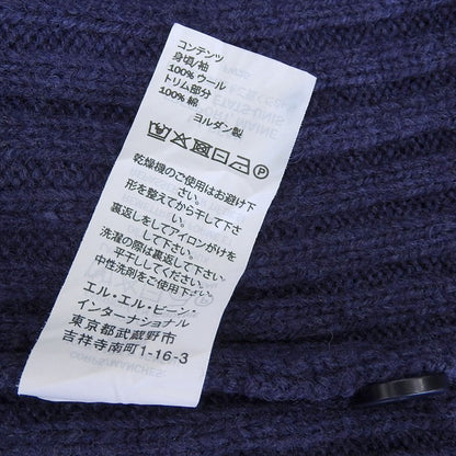 L.L.Bean エルエルビーン コマンドセーター メリノウール100% ヘンリーネックニット トップス メンズ ブルー M-REG 228198 トップス
