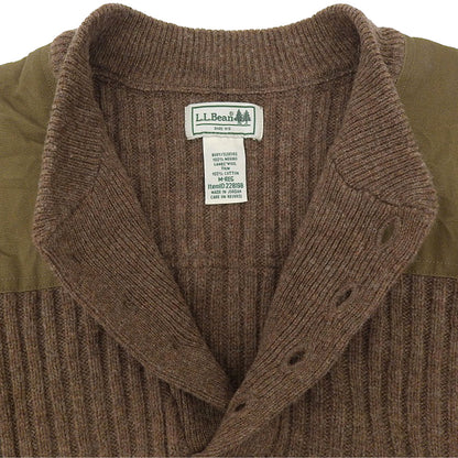 L.L.Bean エルエルビーン コマンドセーター メリノウール100% ヘンリーネックニット トップス メンズ ブラウン M-REG 228198 トップス