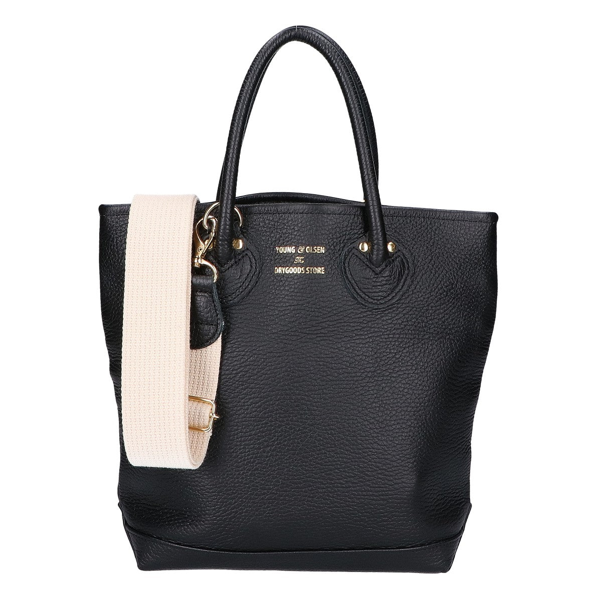 YOUNG＆OLSEN ヤングアンドオルセン EMBOSSED LEATHER HAVERSAC シボレザー 2WAYショルダー ハンドバッグ