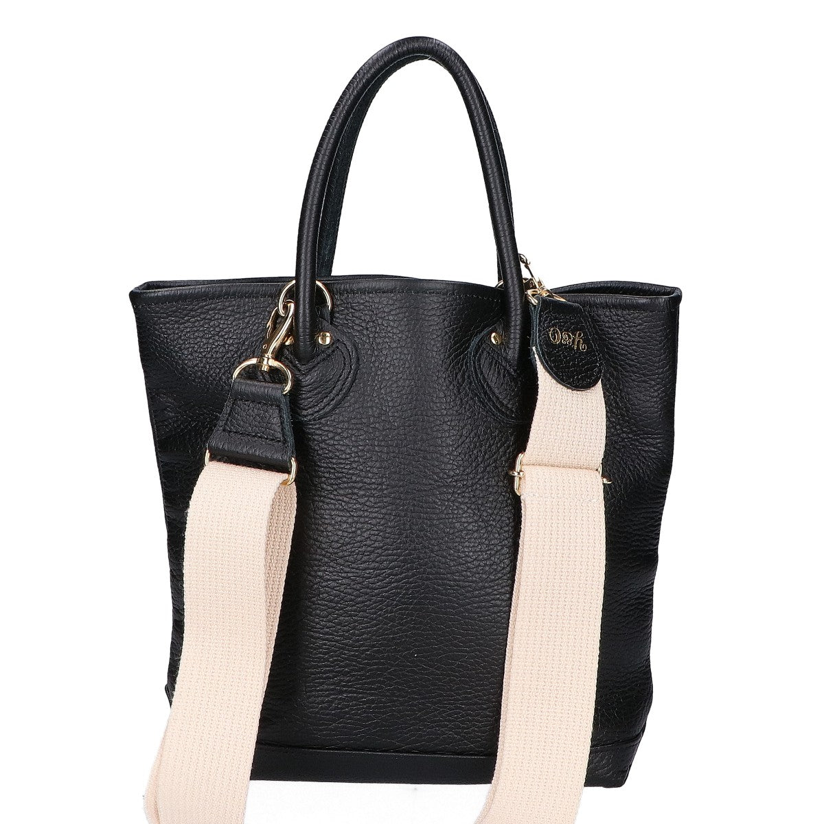 YOUNG＆OLSEN ヤングアンドオルセン EMBOSSED LEATHER HAVERSAC シボレザー 2WAYショルダー ハンドバッグ