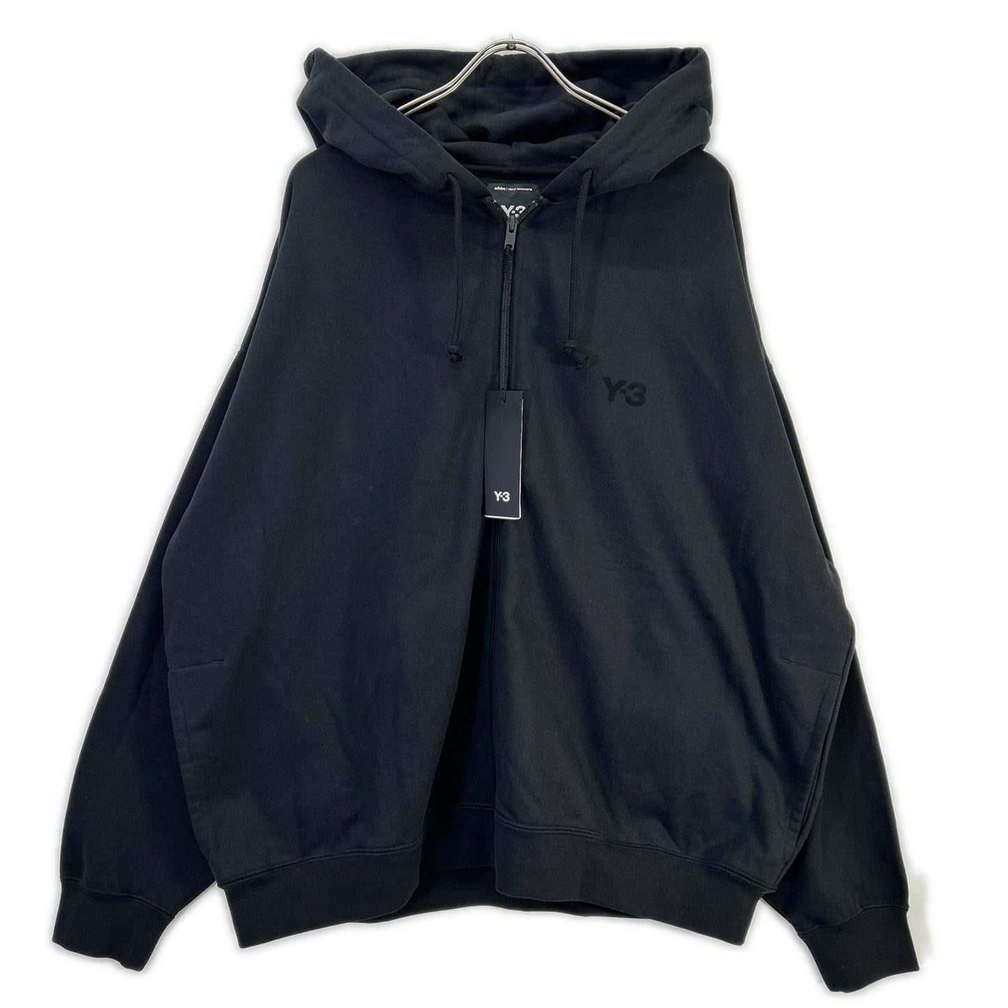 Y-3 ワイスリー KA3107 25年製 ブラック Brushed Terry Zip Hoodie ブラッシュドテリー ジップフーディー ジャケット