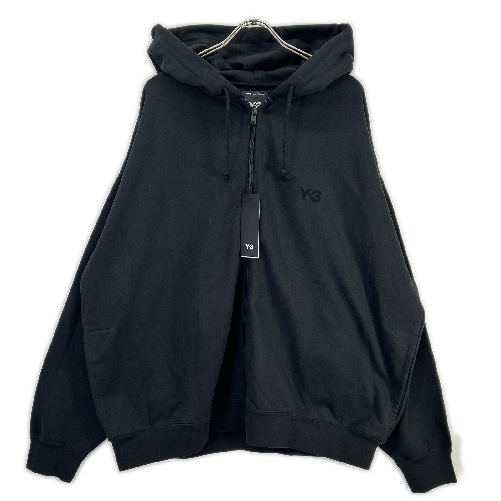 Y-3 ワイスリー KA3107 25年製 ブラック Brushed Terry Zip Hoodie ブラッシュドテリー ジップフーディー ジャケット