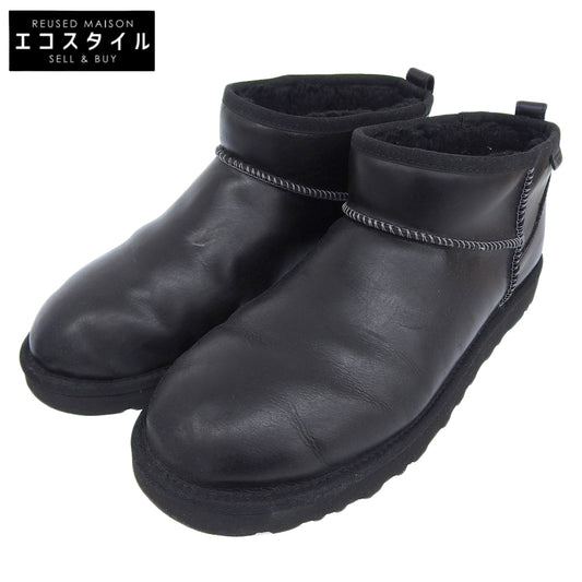 UGG アグ Classic Ultra Mini LTHR Regen リゲンブーツ シューズ メンズ レザー ブラック 29cm 1158191 シューズ