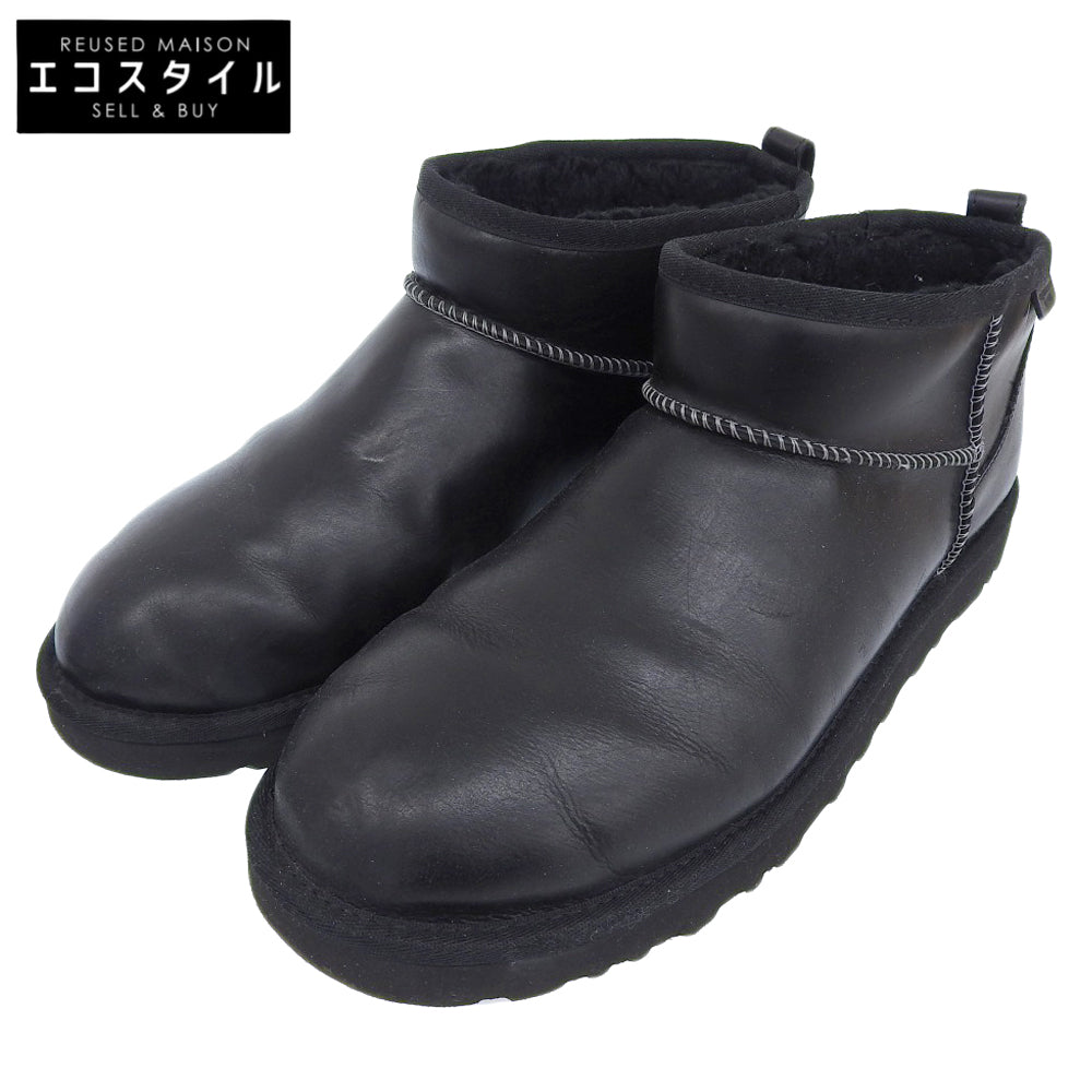 UGG アグ Classic Ultra Mini LTHR Regen リゲンブーツ シューズ メンズ レザー ブラック 29cm 1158191 シューズ