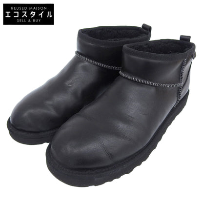 UGG アグ Classic Ultra Mini LTHR Regen リゲンブーツ シューズ メンズ レザー ブラック 29cm 1158191 シューズ