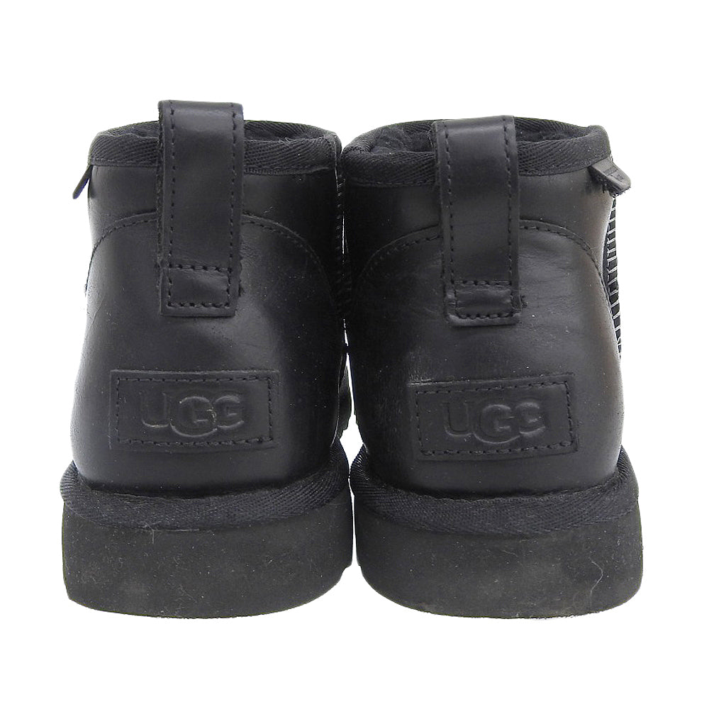 UGG アグ Classic Ultra Mini LTHR Regen リゲンブーツ シューズ メンズ レザー ブラック 29cm 1158191 シューズ