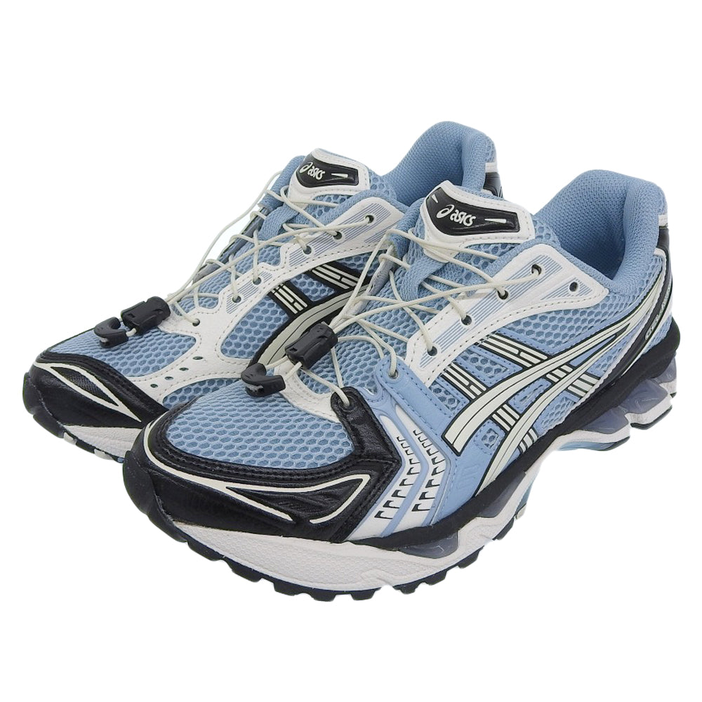 asics アシックス 美品 Gel Kayano 14 Unlimited Pack Mist Cream　シューズ メンズ ホワイト×ブルー×ブラック 25.0cm シューズ
