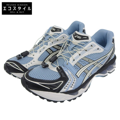 asics アシックス 美品 Gel Kayano 14 Unlimited Pack Mist Cream　シューズ メンズ ホワイト×ブルー×ブラック 25.0cm シューズ