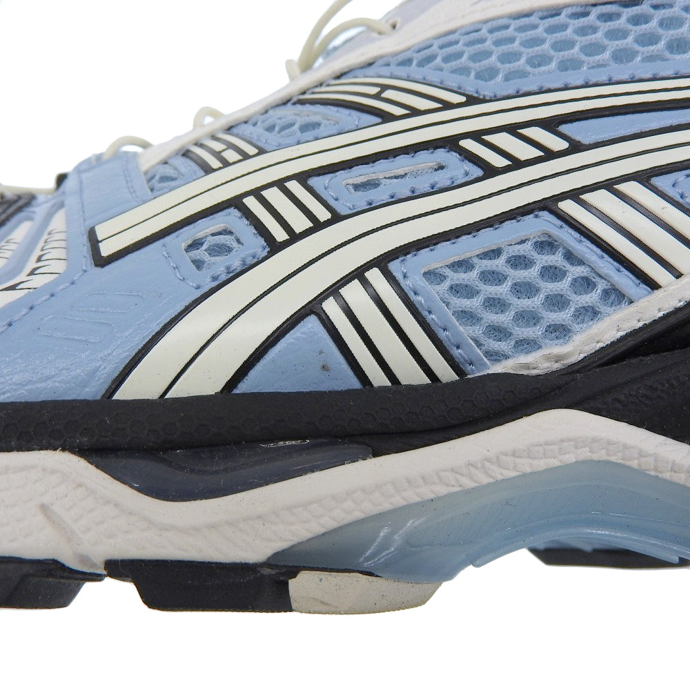 asics アシックス 美品 Gel Kayano 14 Unlimited Pack Mist Cream　シューズ メンズ ホワイト×ブルー×ブラック 25.0cm シューズ