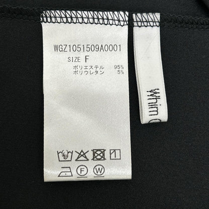 Whim Gazette ウィムガゼット 25SS ブラック カットジョーゼットワンピース ワンピース