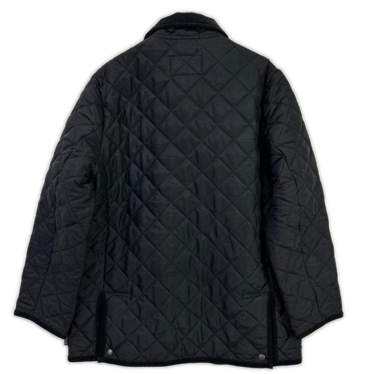 TRADITIONAL WEATHERWEAR トラディショナルウェザーウェア G232APQCO0326AA Black Corduroy-Collar Quilted Jacket Jacket