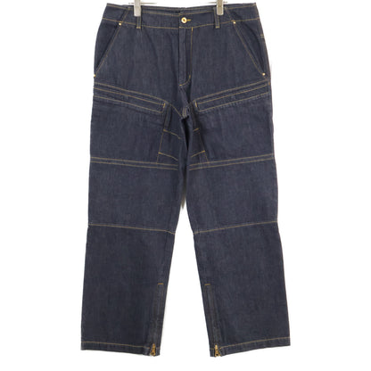 MONCLER モンクレール GENIUS 3 ジーニアス3 x MERCEDES-BENZ BY NIGO【新品同様/24年製】K14012A00002 PANTALONE ロゴ刺繍 ジップフライ デニムパンツ ボトムス