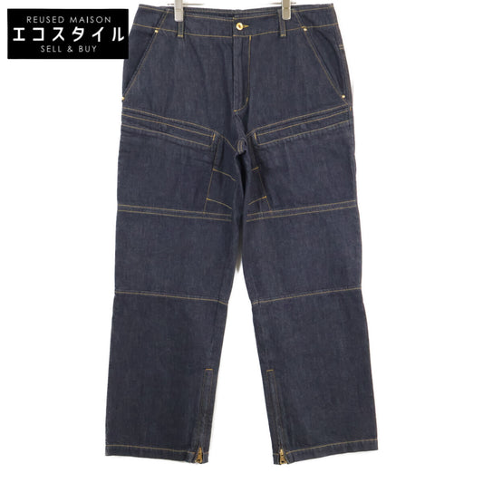 MONCLER モンクレール GENIUS 3 ジーニアス3 x MERCEDES-BENZ BY NIGO【新品同様/24年製】K14012A00002 PANTALONE ロゴ刺繍 ジップフライ デニムパンツ ボトムス