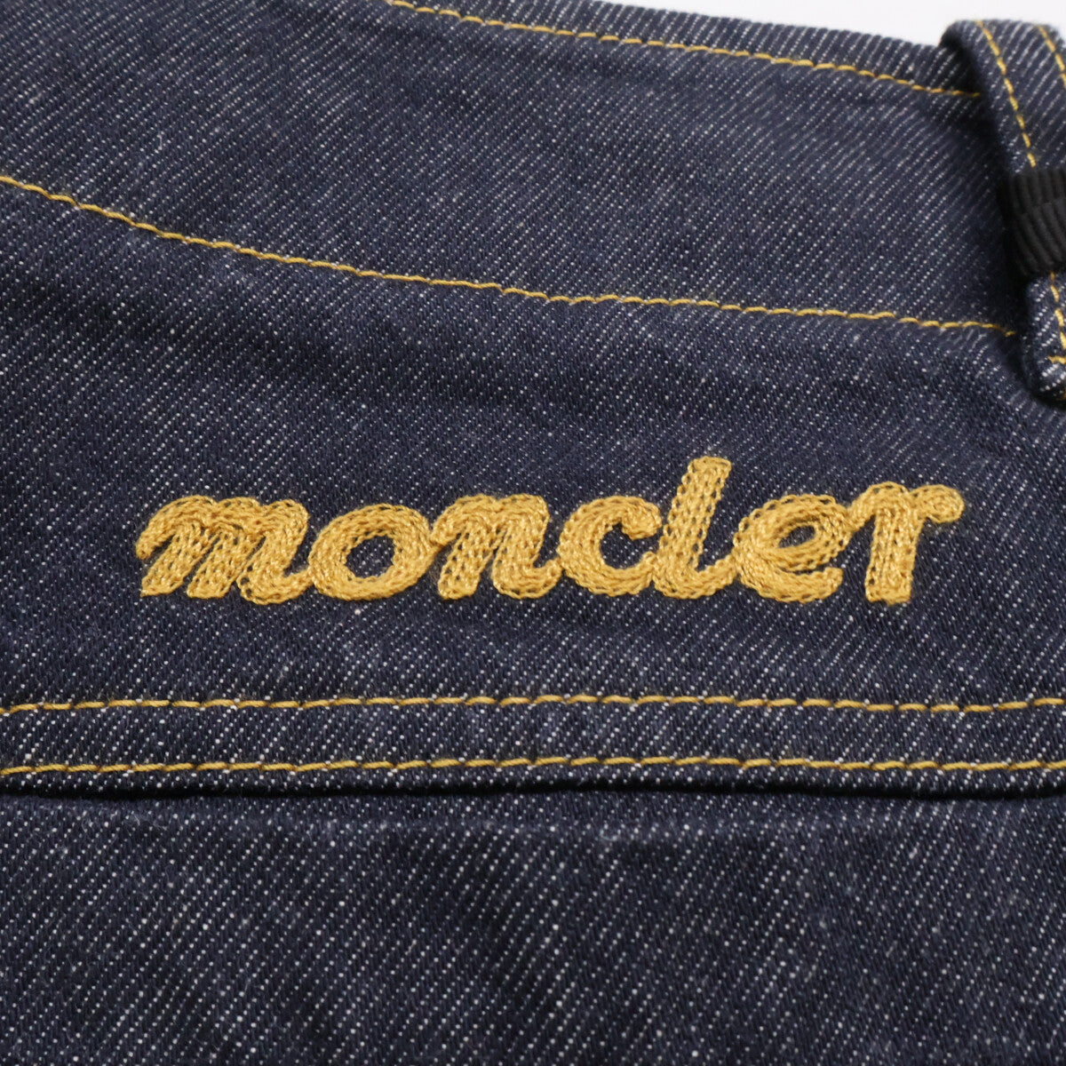 MONCLER モンクレール GENIUS 3 ジーニアス3 x MERCEDES-BENZ BY NIGO【新品同様/24年製】K14012A00002 PANTALONE ロゴ刺繍 ジップフライ デニムパンツ ボトムス
