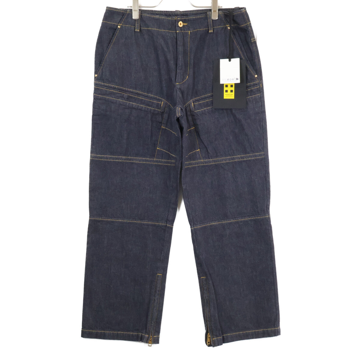 MONCLER モンクレール GENIUS 3 ジーニアス3 x MERCEDES-BENZ BY NIGO【新品同様/24年製】K14012A00002 PANTALONE ロゴ刺繍 ジップフライ デニムパンツ ボトムス