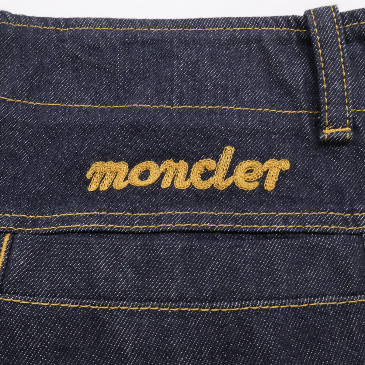 MONCLER モンクレール GENIUS 3 ジーニアス3 x MERCEDES-BENZ BY NIGO【新品同様/24年製】K14012A00002 PANTALONE ロゴ刺繍 ジップフライ デニムパンツ ボトムス