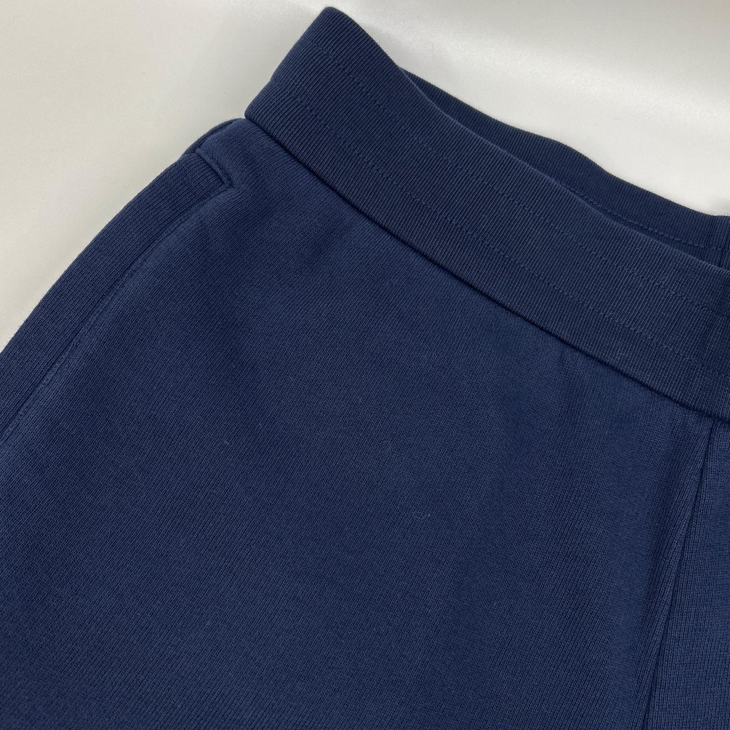 MONCLER モンクレール 【GENIUS】×MERCEDES-BENZ BY NIGO 25SS SHORTS ネイビー×イエロー コットン ロゴ刺繍 スウェットショーツ ボトムス