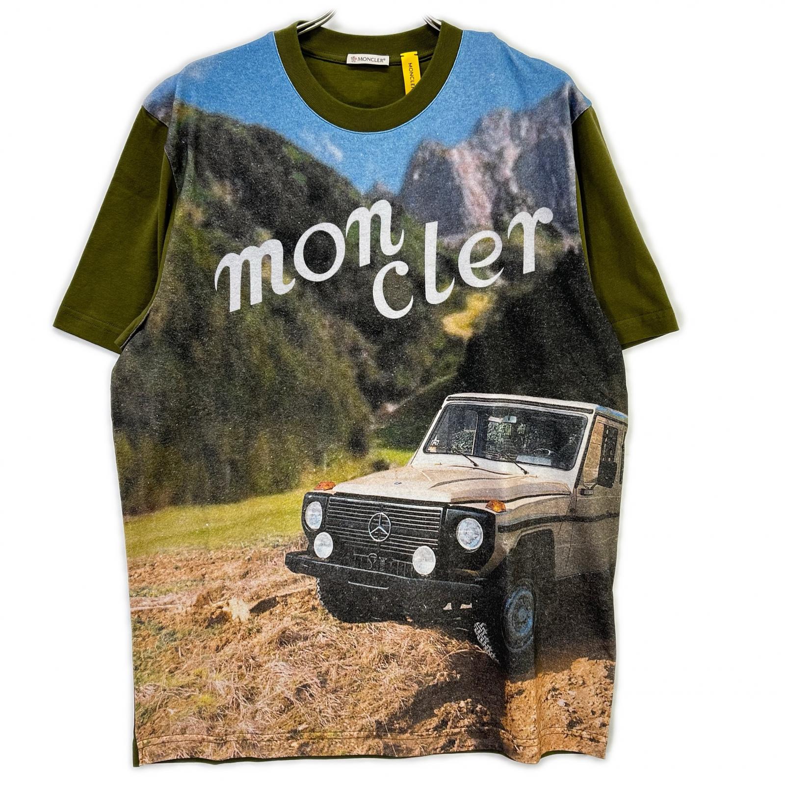 MONCLER モンクレール 【GENIUS】×MERCEDES-BENZ BY NIGO 25SS SS T-SHIRT カーキ コットン アーカイブフォトプリント Tシャツ トップス