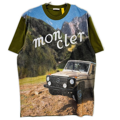 MONCLER モンクレール 【GENIUS】×MERCEDES-BENZ BY NIGO 25SS SS T-SHIRT カーキ コットン アーカイブフォトプリント Tシャツ トップス