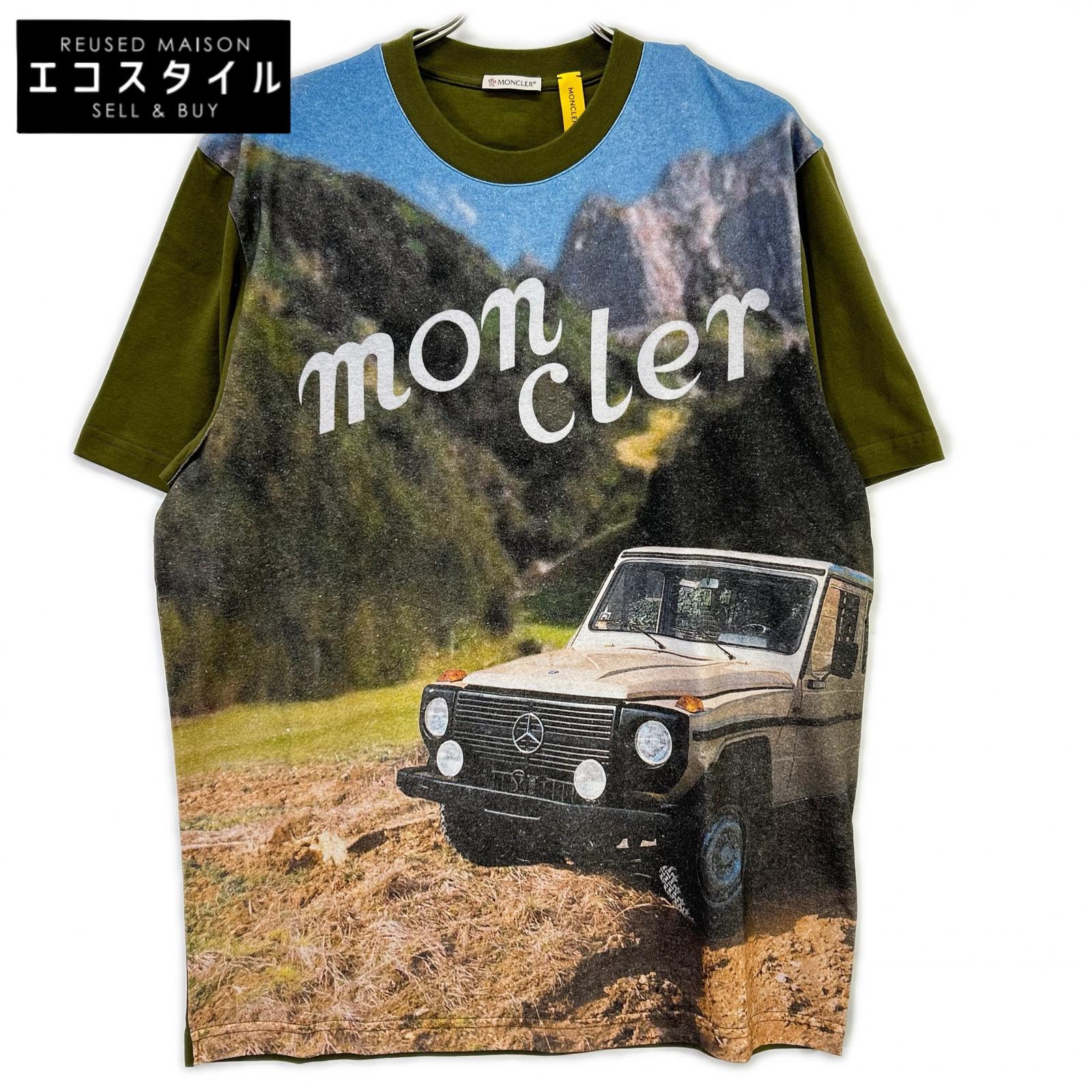 MONCLER モンクレール 【GENIUS】×MERCEDES-BENZ BY NIGO 25SS SS T-SHIRT カーキ コットン アーカイブフォトプリント Tシャツ トップス