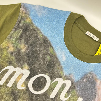 MONCLER モンクレール 【GENIUS】×MERCEDES-BENZ BY NIGO 25SS SS T-SHIRT カーキ コットン アーカイブフォトプリント Tシャツ トップス