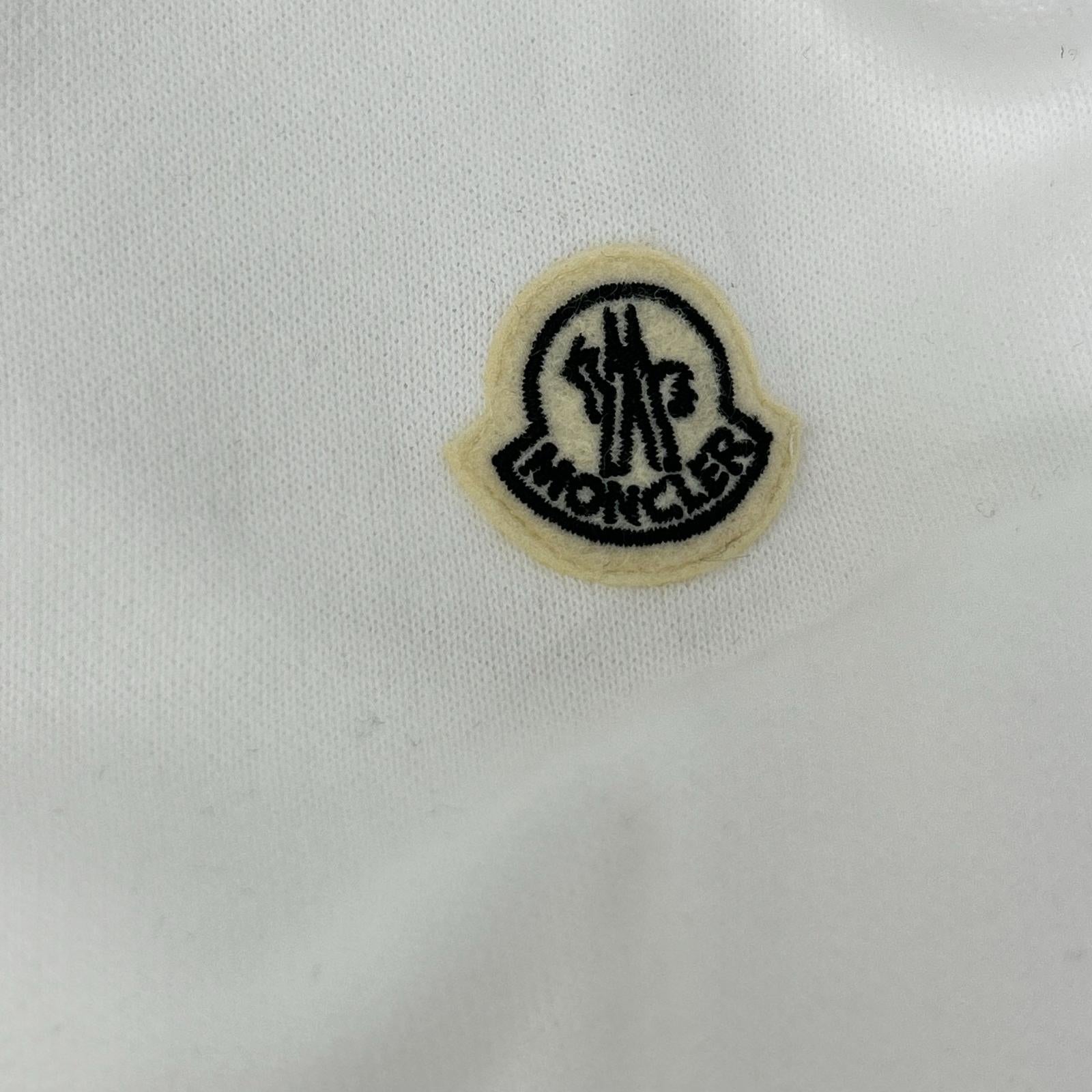 MONCLER モンクレール 【GENIUS】×FRAGMENT HIROSHI FUJIWARA 25SS HOODIE ホワイト コットン ロゴプリントスウェットフーディプルオーバー トップス